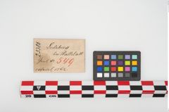 Etikett zu Bronzevasenkopfnadel (NHMW-PRAE-025380)